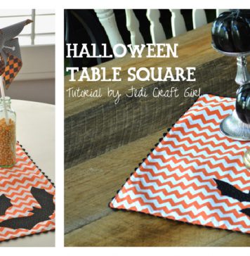 Halloween Table Square Free Sewing Pattern