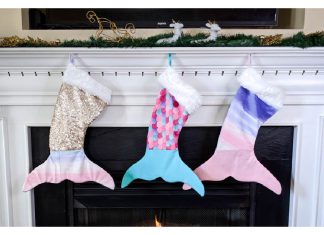 Mermaid Stocking Free Sewing Pattern