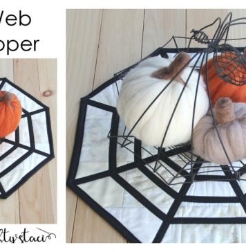 Spider Web Table Topper Free Sewing Pattern