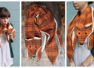 Fox Scarf Free Sewing Pattern