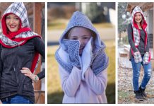 Hooded Scarf Free Sewing Pattern