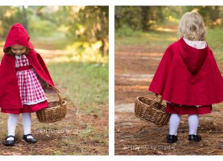 Little Red Riding Hooded Cape Free Sewing Pattern