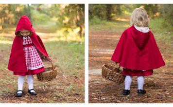 Little Red Riding Hooded Cape Free Sewing Pattern