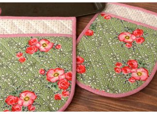 Quilted Pocket Pot Holders Free Sewing Pattern