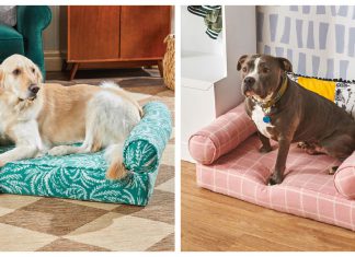 Fleece Pet Bed with Bolsters Free Sewing Pattern