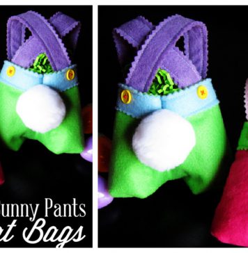 Bunny Pants Treat Bag Free Sewing Pattern