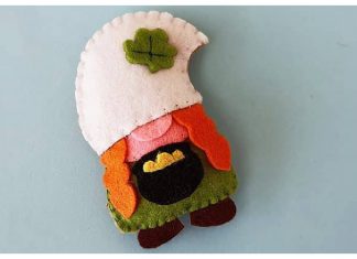 Leprechaun St. Patrick’s Gnome Free Sewing Pattern