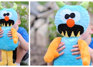 Monster Stuffed Animal Free Sewing Pattern