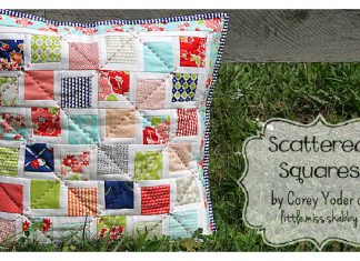 Scattered Squares Pillow Free Sewing Pattern