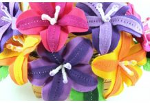 Tropical Felt Flowers Free Sewing Pattern