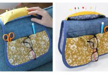 Armchair Sewing Organizer Caddy Free Sewing Pattern