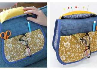 Armchair Sewing Organizer Caddy Free Sewing Pattern