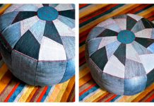 One Tough Denim Pouf Free Sewing Pattern