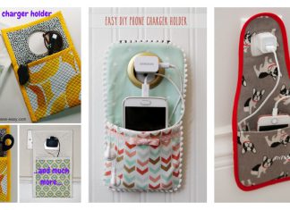 Phone Charger Holder Free Sewing Pattern