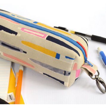 Boxy Pencil Pouch Free Sewing Pattern