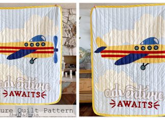 Airplane Quilt Free Sewing Pattern