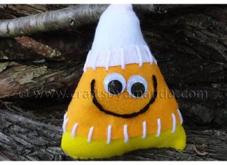 Candy Corn Softie Free Sewing Pattern