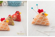 Chicken Pin Cushions Free Sewing Pattern