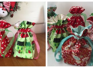 Scrap Busting Gift Bags Free Sewing Pattern