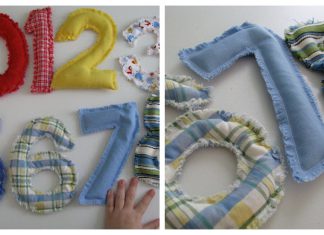 Beanbag Numbers Free Sewing Pattern