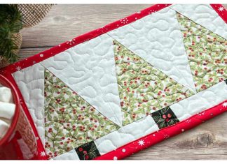 Christmas Tree Mug Rug Free Sewing Pattern