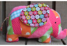 Elephant Stuffed Animal Free Sewing Pattern