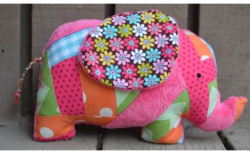 Elephant Stuffed Animal Free Sewing Pattern