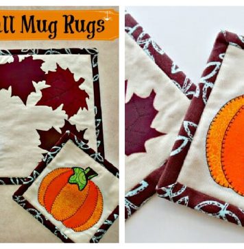 Fall Mug Rug Free Sewing Pattern