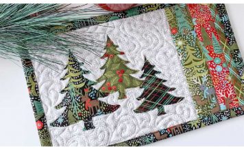 Simple Christmas Mug Rug Free Sewing Pattern
