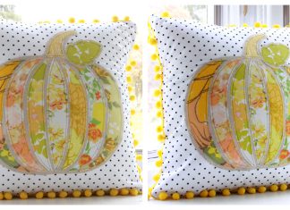 Vintage Pumpkin Fall Pillow Free Sewing Pattern