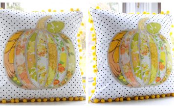 Vintage Pumpkin Fall Pillow Free Sewing Pattern