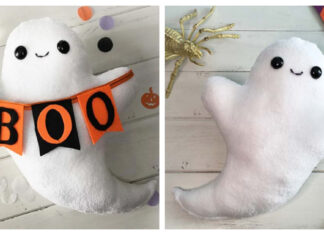 Easy Sew Ghost Plushie Free Sewing Pattern