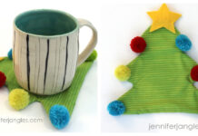 Holiday Tree Mug Rug Free Sewing Pattern