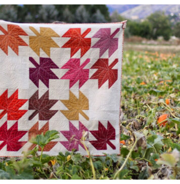 Maple Leaf Quilt Block Free Sewing Pattern
