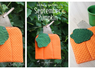 Pumpkin Hot Pad Free Sewing Pattern