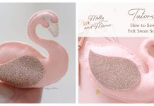 Simple Felt Swan Softie Free Sewing Pattern