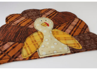 Thanksgiving Turkey Potholder Free Sewing Pattern