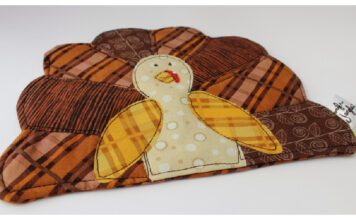 Thanksgiving Turkey Potholder Free Sewing Pattern