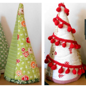Quilted Christmas Tree Free Sewing Pattern