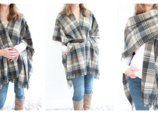 No-Sew Poncho Free Sewing Pattern