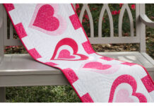 Be My Valentine Table Runner Free Sewing Pattern