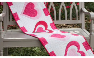 Be My Valentine Table Runner Free Sewing Pattern