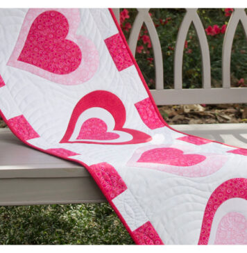 Be My Valentine Table Runner Free Sewing Pattern