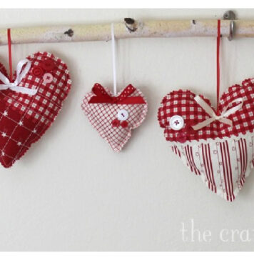 Quilted Heart Free Sewing Pattern