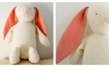 Soft Woolen Bunny Free Sewing Pattern