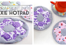 Scrapbusting Hexie Hotpad Free Sewing Pattern