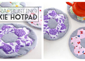 Scrapbusting Hexie Hotpad Free Sewing Pattern