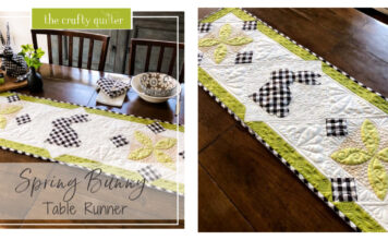 Spring Bunny Table Runner Free Sewing Pattern