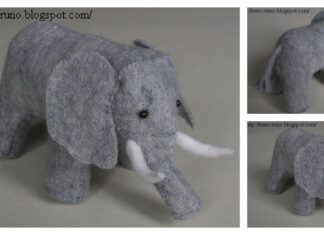 Stuffed Animal Elephant Free Sewing Pattern