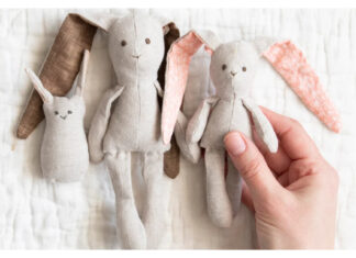 Mini Bunny Doll Free Sewing Pattern and Video Tutorial